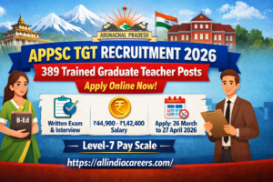 Read more about the article APPSC TGT Recruitment 2026 Notification Out – Apply Online for 389 Trained Graduate Teacher Posts