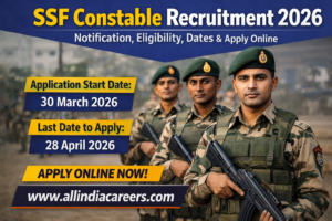 Read more about the article SSF Constable Recruitment 2026: Notification, Eligibility, Dates & Apply Online
