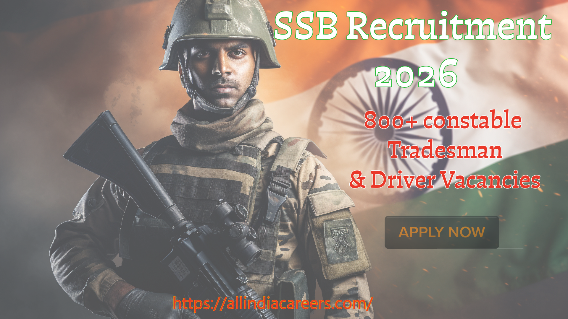 Read more about the article SSB Constable Tradesman & Driver Recruitment 2026: 827 Vacancies, 10th Pass Apply Online